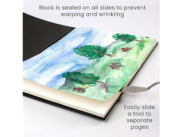 A4 Cold Press Watercolor Paper Block