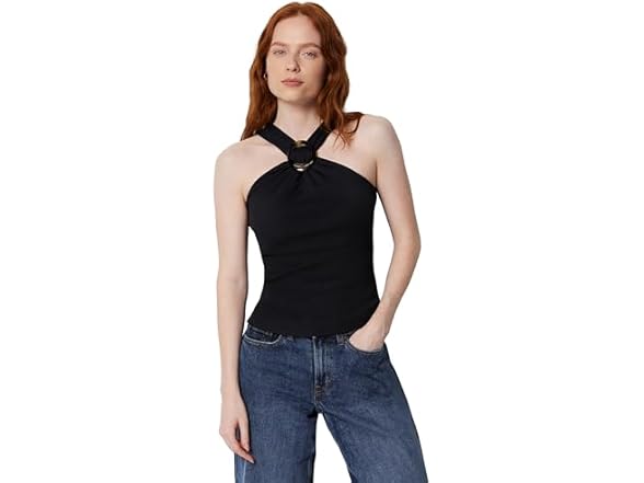 Amazon Essentials Women Slim-fit Ribbed Halter Top