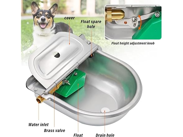 KHEARPSL Automatic Dog Water Bowl Dispenser