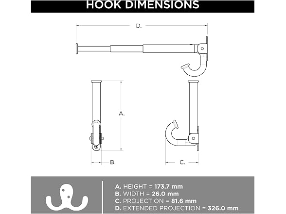 Franklin Brass Extend-a-Hook Oval (1-Pack)