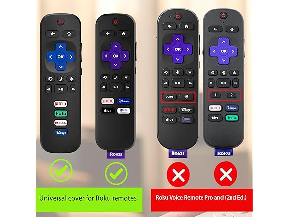 Siliveil Covers for Roku Stick Remote