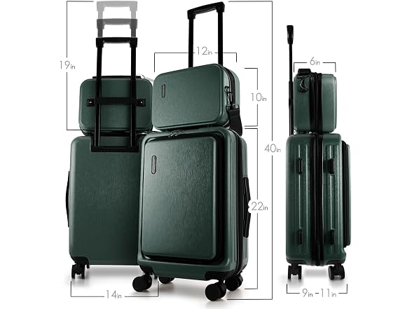 TRAVELARIM 20 Inch Carry On Luggage 
