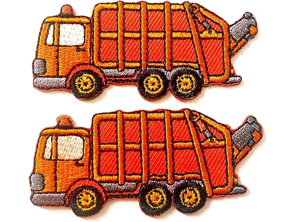 Tyga_Thai TH Set of 2 Tiny Mini Garbage Truck Patches