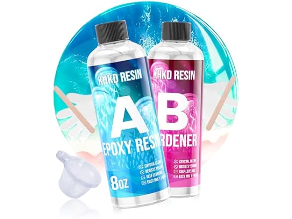 KHKD RESIN Crystal Clear Epoxy Resin Kit