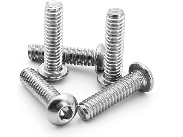 1/4-20x1-3/8 Button Head Screws 304SS