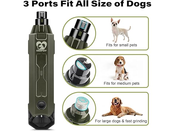 Casfuy B0BBKVKNTT dog nail grinder
