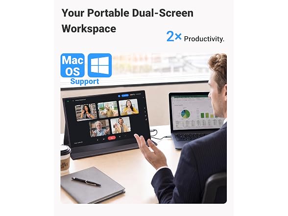 Ingnok Portable Monitor for Laptop,15.6'' 1080P