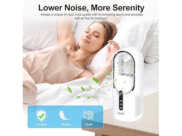 11.8 Portable Bladeless Desktop Fan