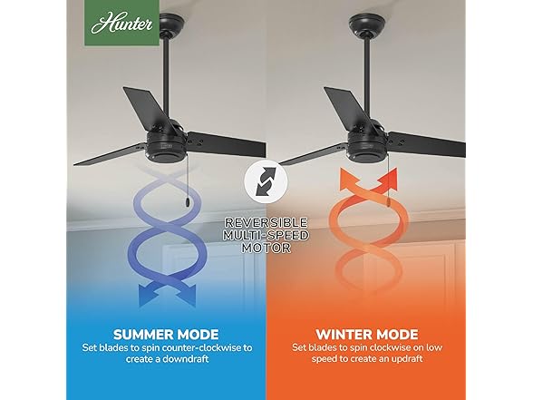 Hunter Fan CC50260-A 44-in Ceiling Fan w Pull Chain