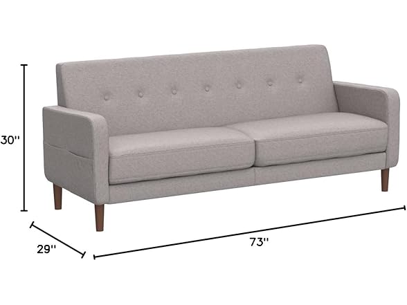Mellow Adair Mid-Century Modern Loveseat