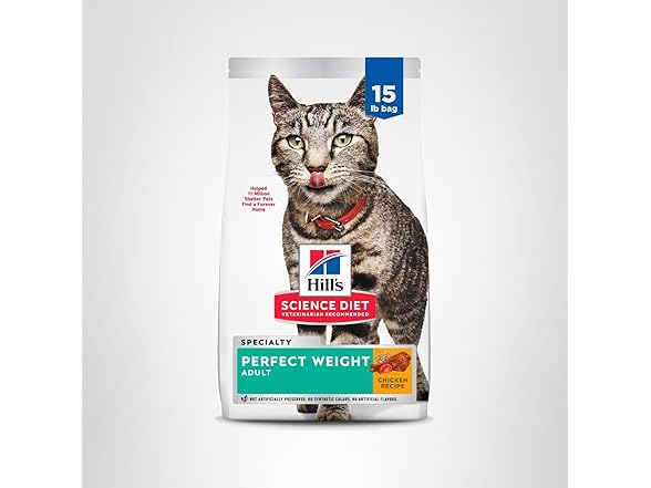Hill's Science Diet Adult Perfect Weight Cat Food 15 lb.