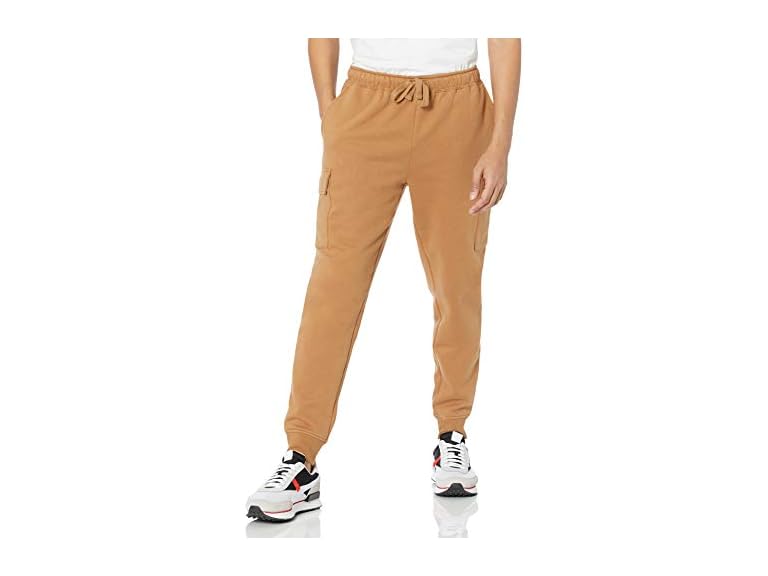 Amazon Essentials Men's Cargo Fleece Jogger Sweatpant, Tan, XX-Large