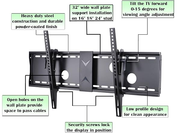 VideoSecu Tilt TV Wall Mount Bracket