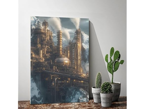 Generic Steampunk Factory Canvas Posters Room