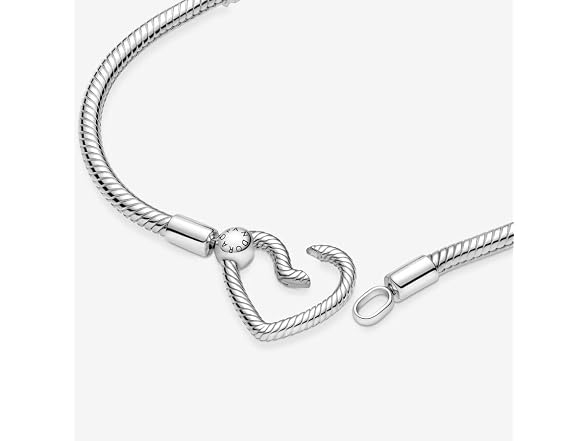 PANDORA Snake Sterling Silver Bracelet, Sz 17cm