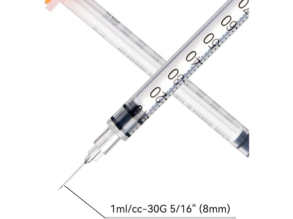 NITYLNRE Disposable Syringe, Individual Wrapped