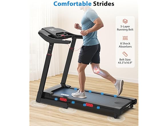 Treadmill with Auto Incline