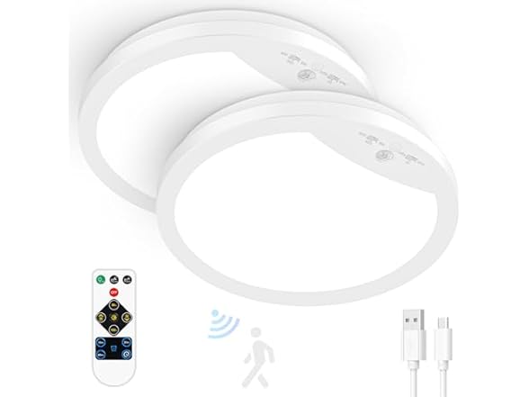 Lakumu 2-Pack 9" Motion Sensor Ceiling Light
