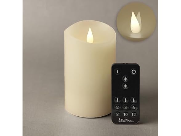 Softflame LED Candles w/Remote 3pk
