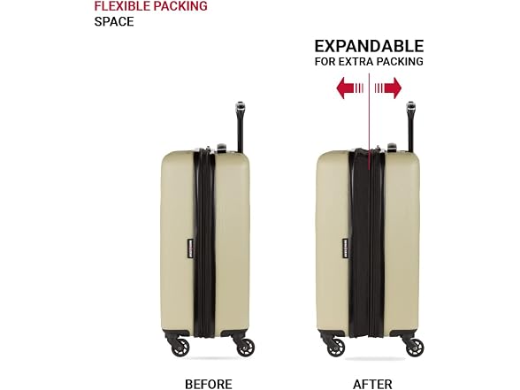 SwissGear 8018 Expandable Luggage Set, 3-Piece