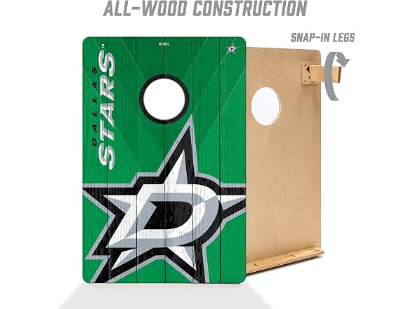 YouTheFan NHL 2' x 3' Wood Cornhole Set