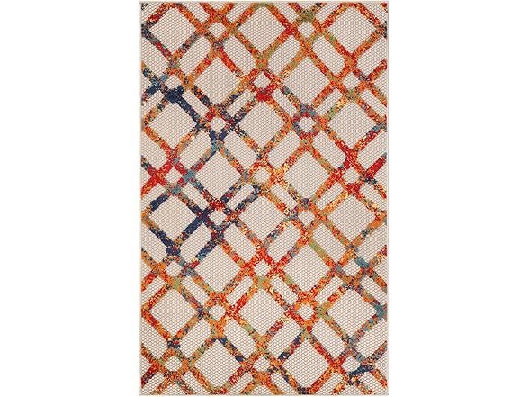 Superior 5'2"x7'2" Modern Diamond Lattice Rug