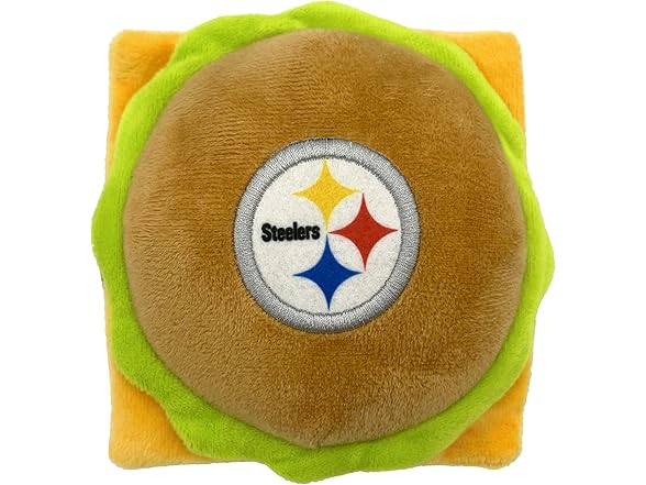 Pets First NFL Cheese Burger Pet Toy