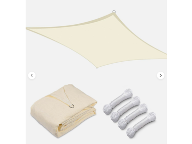 $14.99, Was $19.99, 25% Off! Yescom UV Block Rectangle Sun Shade Sail dealfomo