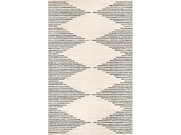 Nuloom Romina Black/Ivory Rug, 5' x 8'