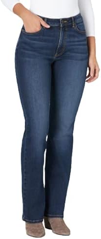 Wrangler womens High Rise True Straight Fit Jeans, Stockton, 18-30 US