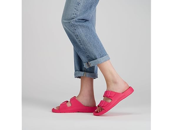 Totes Women's Waterproof Buckle Slide 6