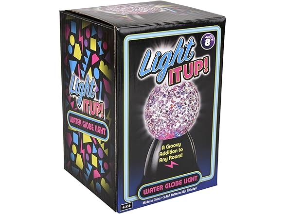 Water Globe Light Color Changing 4Pk