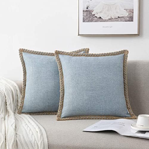 Set of 2 Farmhouse Throw Pillow Covers