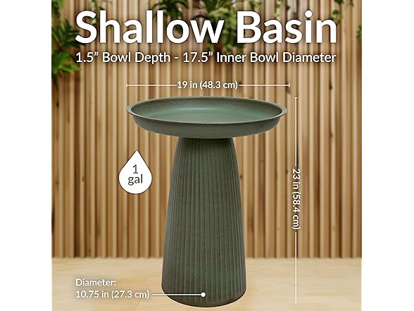 Sunnydaze Gleeful Garden Metal Bird Bath