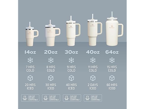 Stanley Quencher H2.0 Tumbler, 30 oz, Nectarine