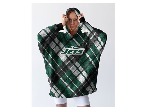 NFL Sherpa Flannel Hoodie Blanket - Choose Team