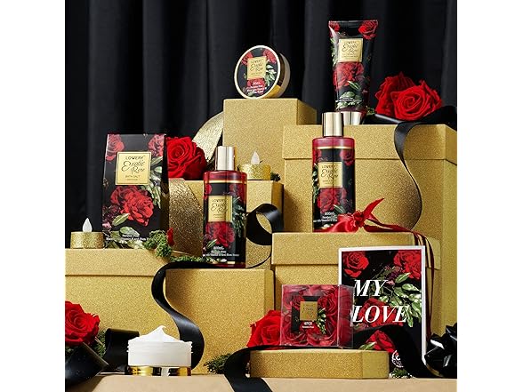 Exotic Rose Gift Basket for Women & Men