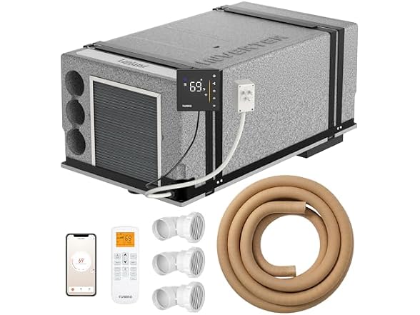 TURBRO Lapland LL10V Under-Bench Inverter RVAC Gray