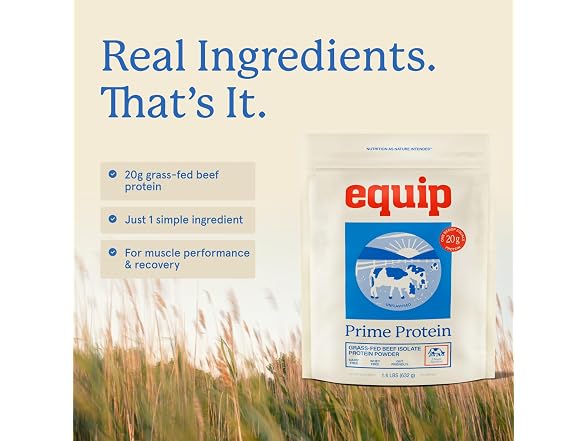 Equip Foods Prime Beef Protein Powder 30 Servings