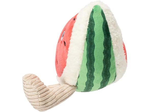 Fringe Studio Seed the Day! Plush Dog Toy, Watermelon