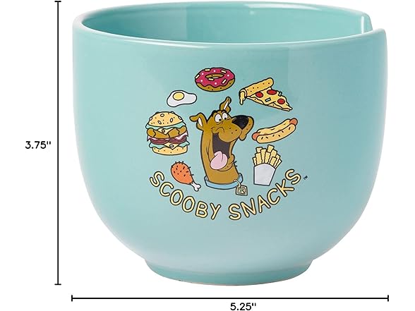 Scooby-Doo Scooby Snacks Ceramic Ramen Noodle Rice Bowl 20 ounces