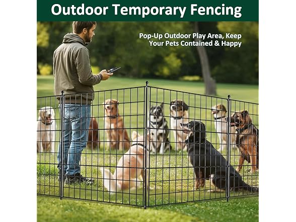 LUCKPRO 10 Pack Dog Fence Outdoor