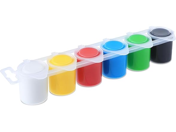 PRiMO Premium Tempera Paint Pot Set, 6-Color Classic
