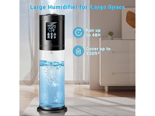 Hiswelle 4-Level Cool Mist Humidifier