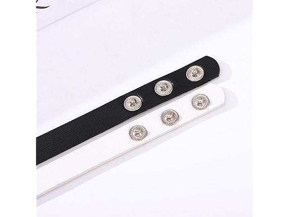 Obmyec Black Leather Choker Punk