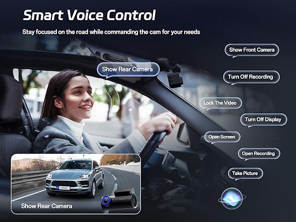 Pelsee P1 Pro 4K Dash Cam | 3.39" Screen