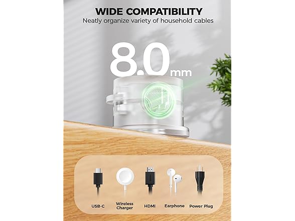 gliship 9 Pack Magnetic Cable Clips