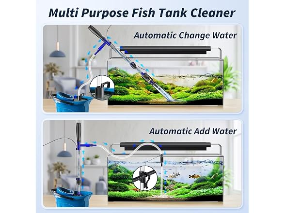 Electric Aquarium Gravel Cleaner 530GPH