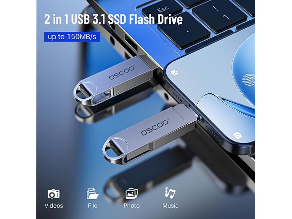 OSCOO 256GB falsh Drive