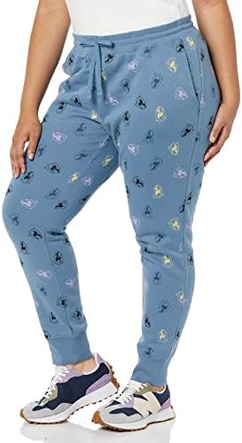 Amazon Essentials Disney | Marvel | Star Wars Women's French Terry Fleece Jogger Sweatpants, Marvel Black Panther, Small